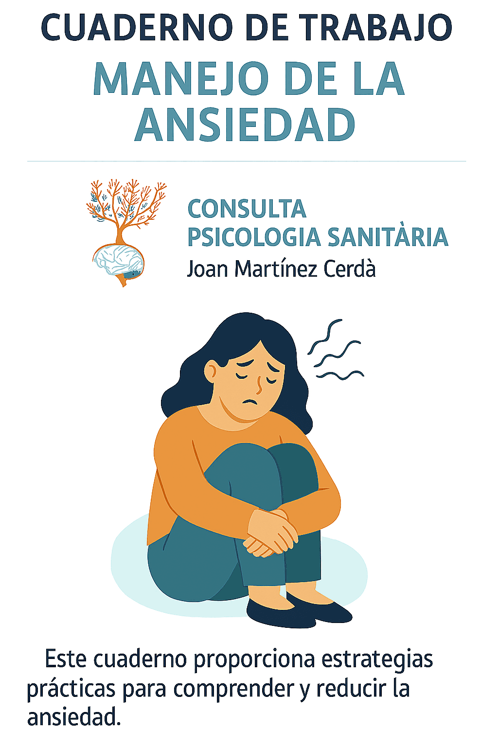 Portada de Cuaderno de trabajo manejo de la ansiedad